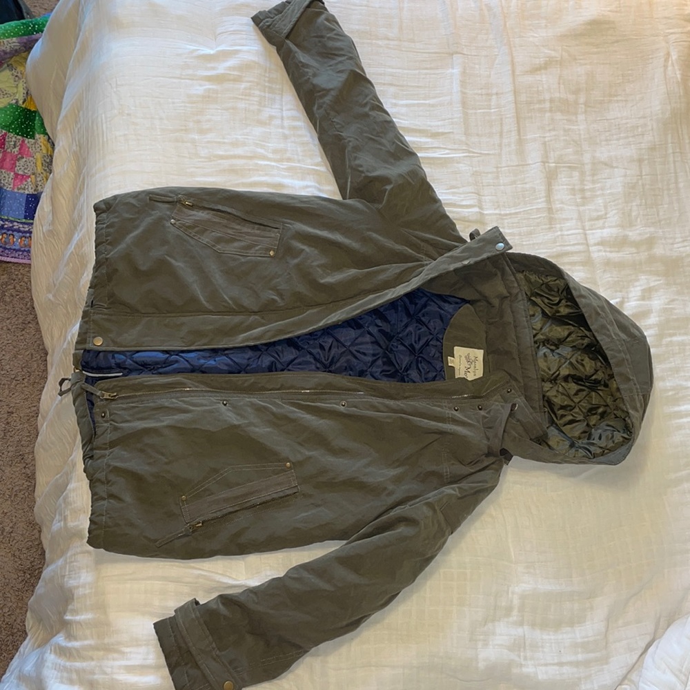 Green winter jacket